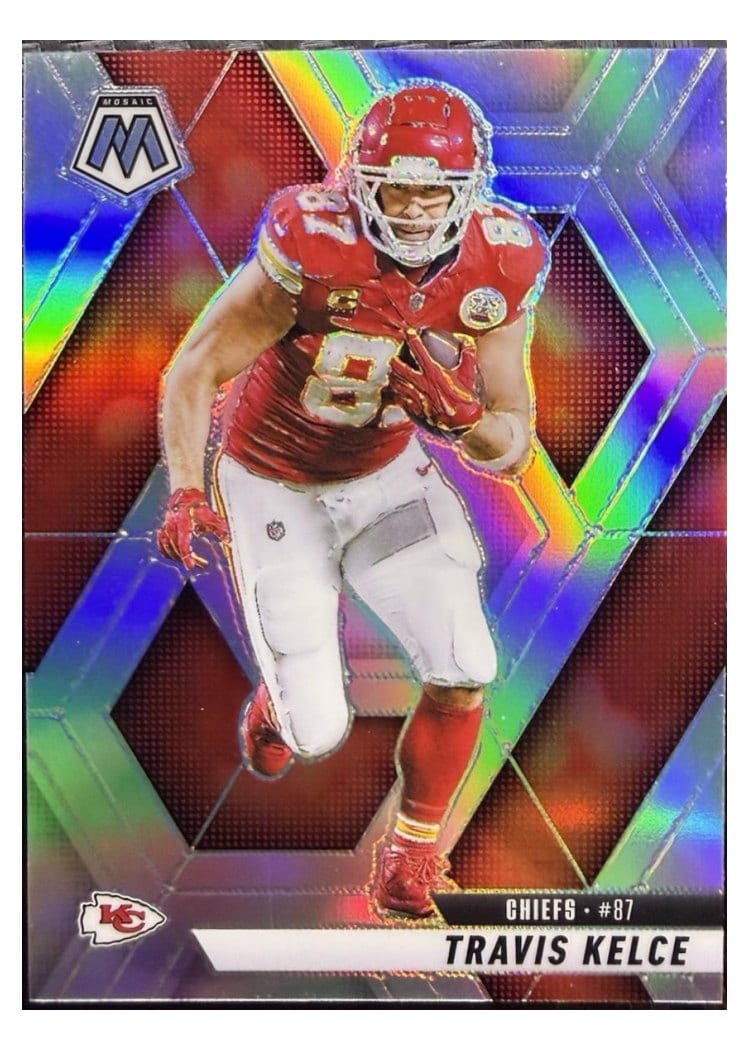 2025 Panini Mosaic Base Set Travis Kelce #106 card