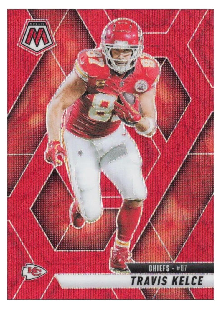 2025 Panini Mosaic Base Set Travis Kelce #106 card
