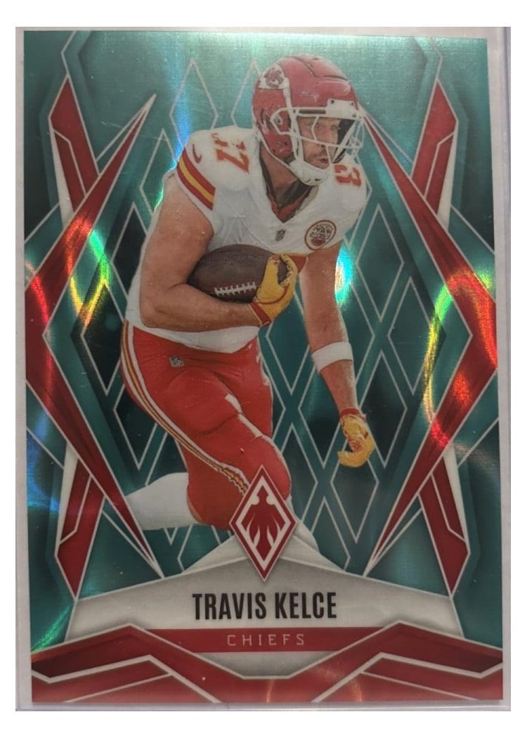 2025 Panini Phoenix Base Set Travis Kelce Teal Lava #60 card