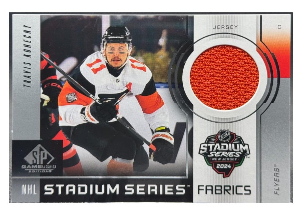 2024-25 SP Game Used 2024 Stadium Series Fabrics Travis Konecny #GSF-19 card