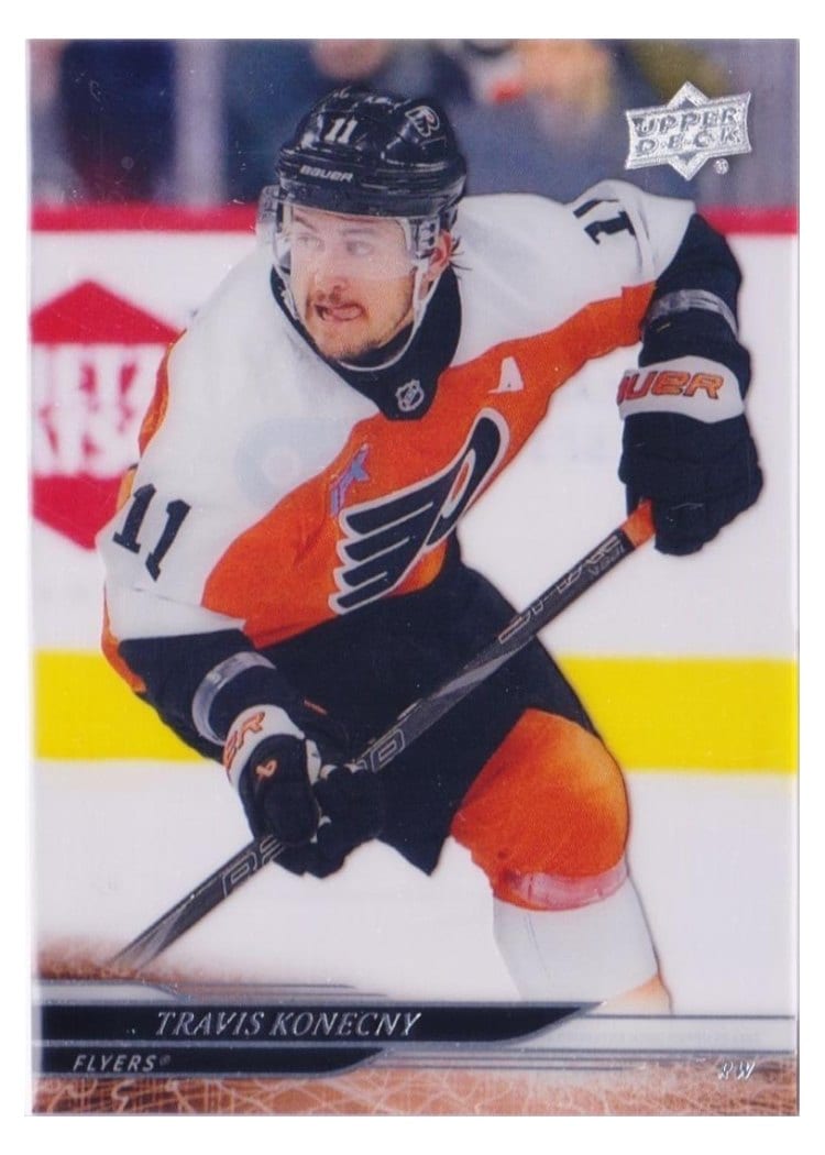 2024-25 Upper Deck Base Set Travis Konecny #595 card