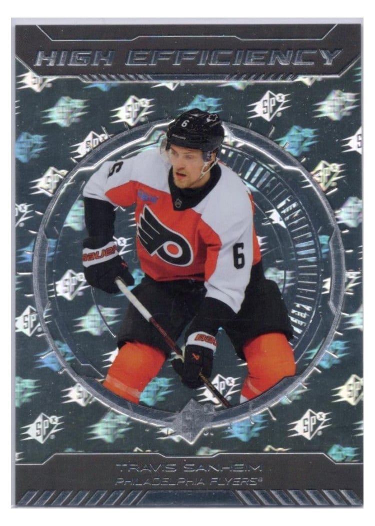 2025-26 SPx High Efficiency Travis Sanheim #HE-3 card