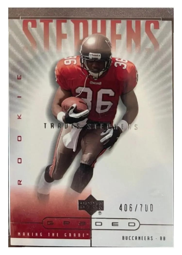 2002 Upper Deck Graded Travis Stephens #118 card