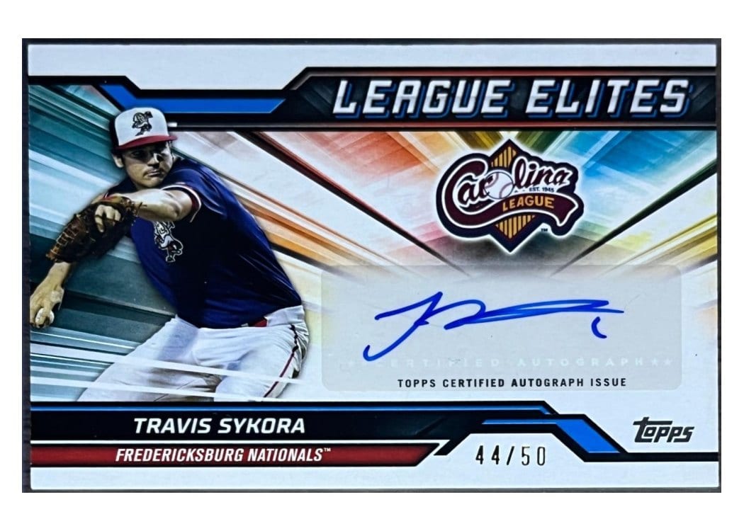 2025 Topps Pro Debut League Elites Autographs Travis Sykora #LEA-TS card