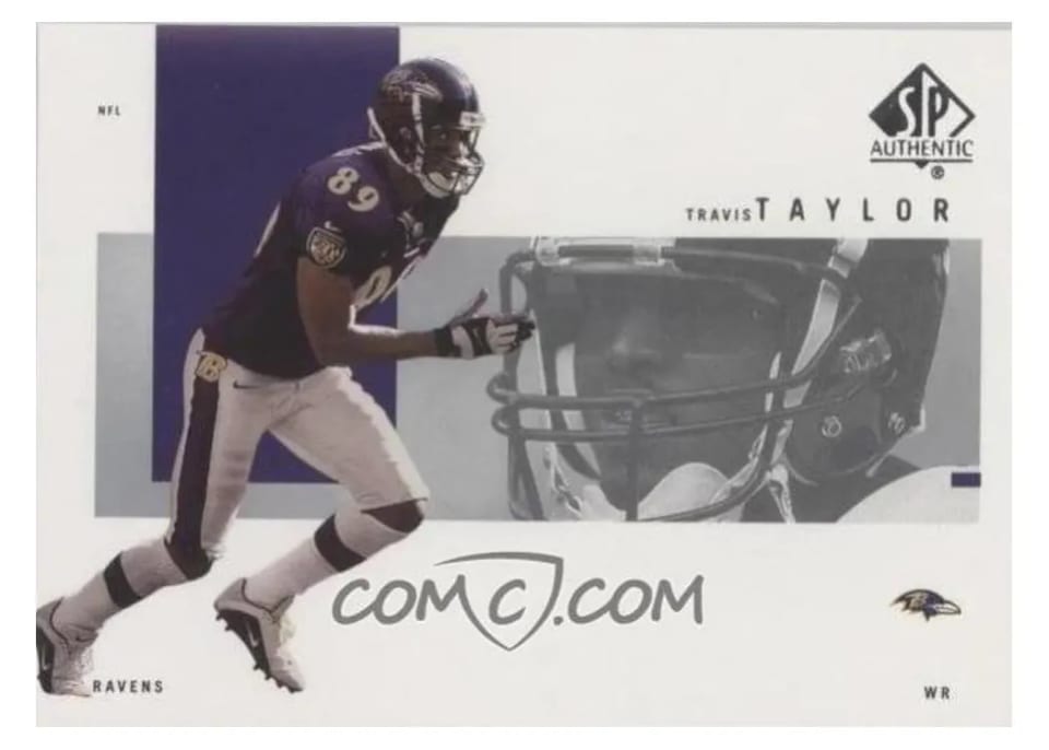 2001 SP Authentic Travis Taylor #9 card