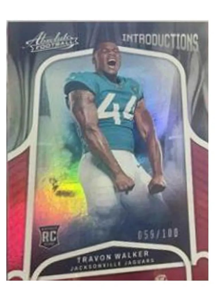 2022 Panini Absolute Introductions Travon Walker #INT-17 card