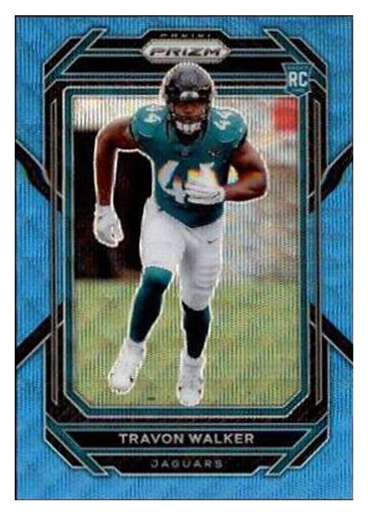 2022 Panini Prizm Travon Walker Blue Wave #339 card
