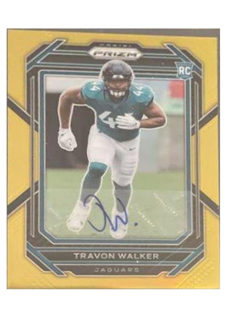 2022 Panini Prizm Travon Walker Autograph Gold #339