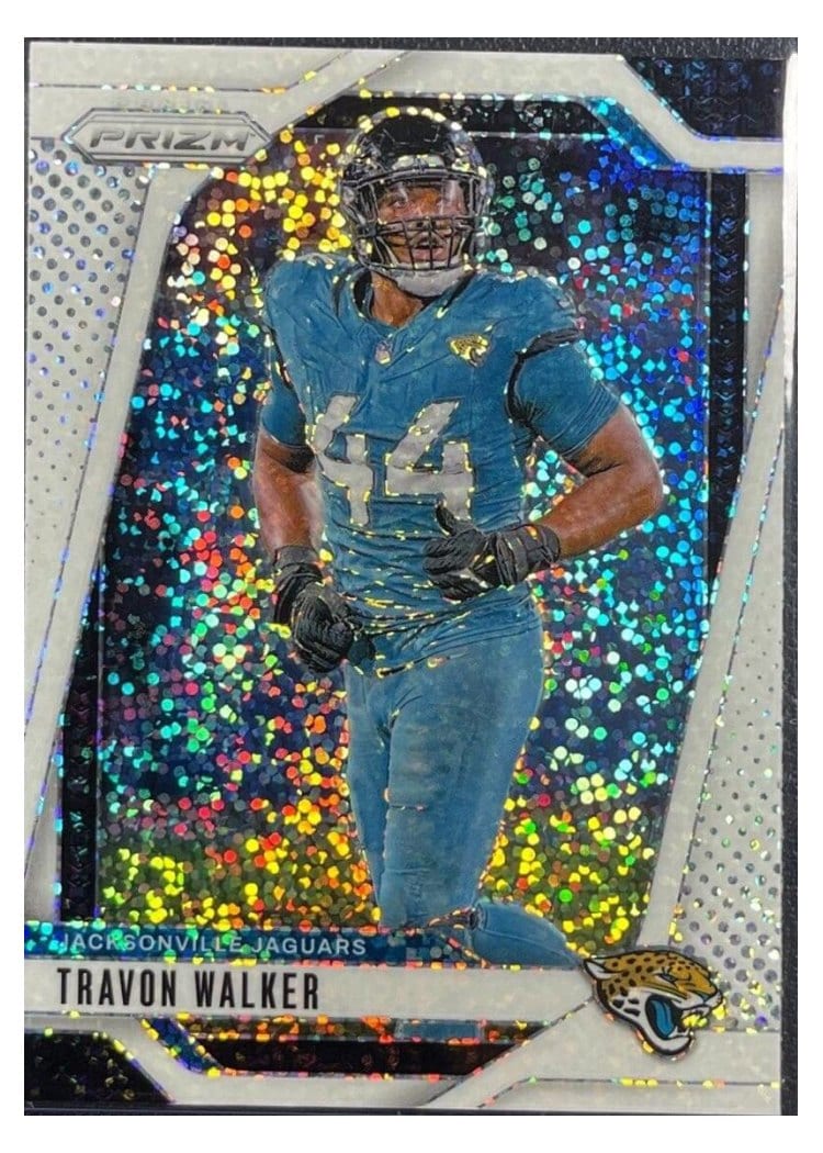 2024 Panini Prizm Base Set Travon Walker White Sparkle #133 card
