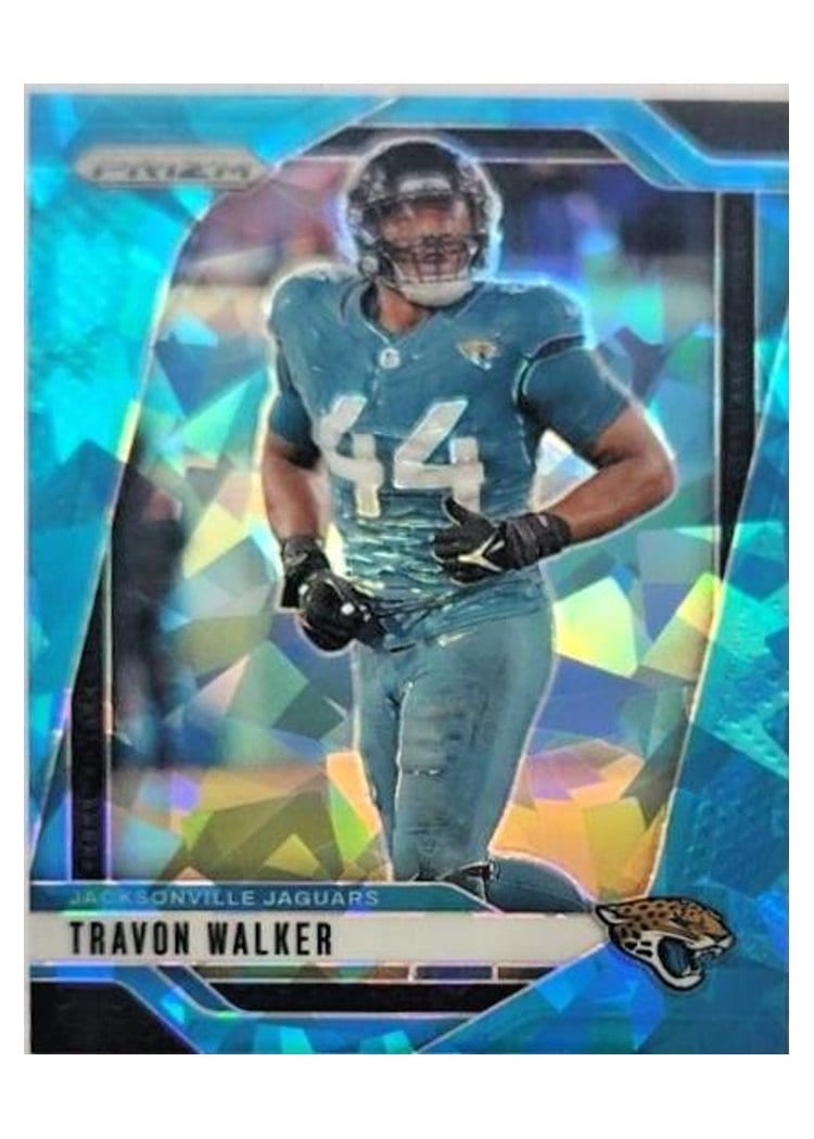 2024 Panini Prizm Base Set Travon Walker Blue Ice #133 card