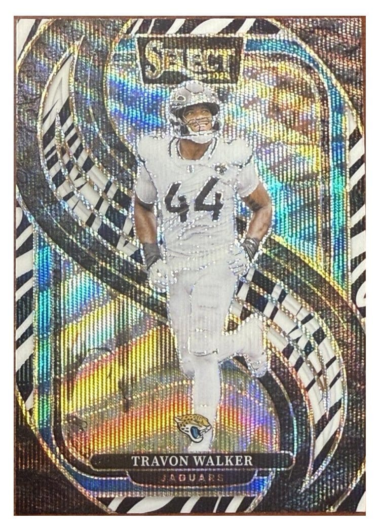 2024 Panini Select Base Set Travon Walker Zebra Prizm #197 card