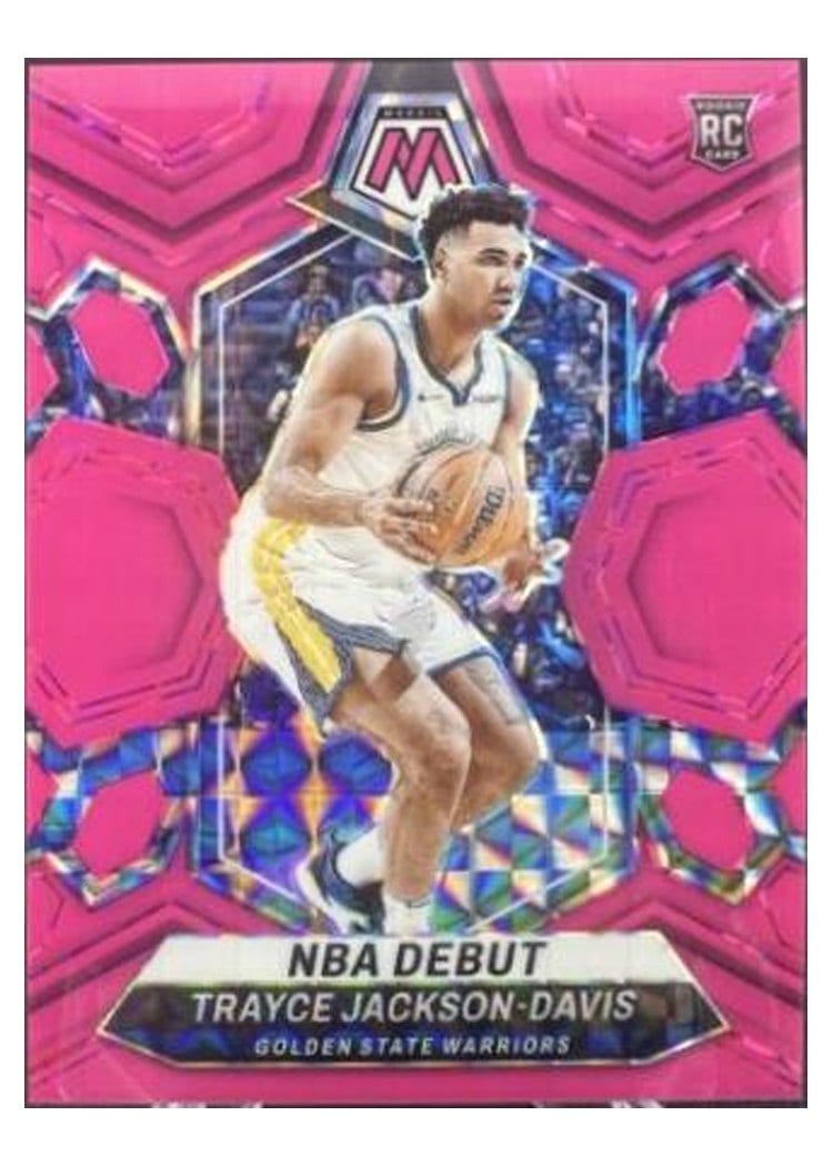2023-24 Panini Mosaic Base Set Trayce Jackson-Davis Pink Fluorescent #254 card