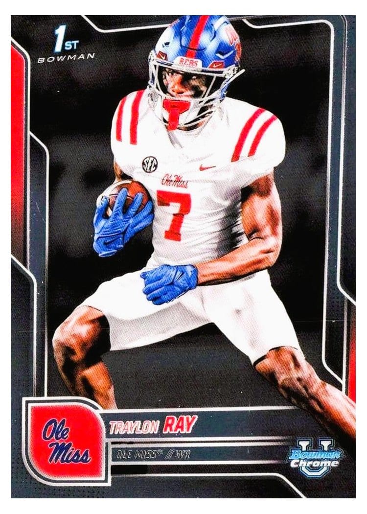 2025 Bowman University Chrome Base Set Traylon Ray #134
