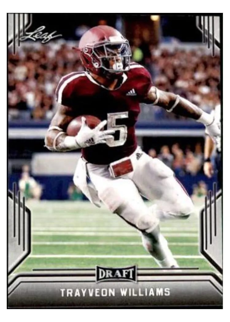 2019 Leaf Draft Trayveon Williams #68 card