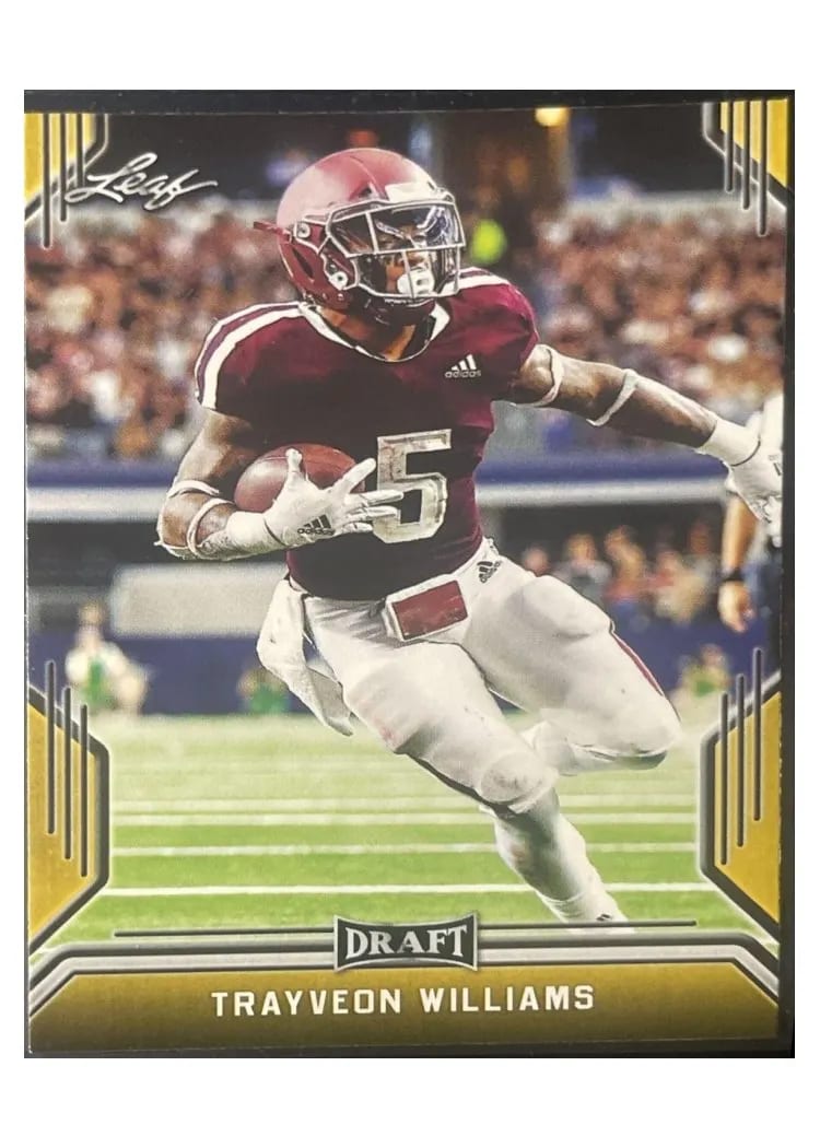 2019 Leaf Draft Trayveon Williams #68 card
