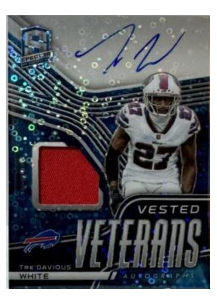 2022 Panini Spectra 2021 Panini Spectra Update I: Vested Veterans Autographs Tre'Davious White #VV-TW card