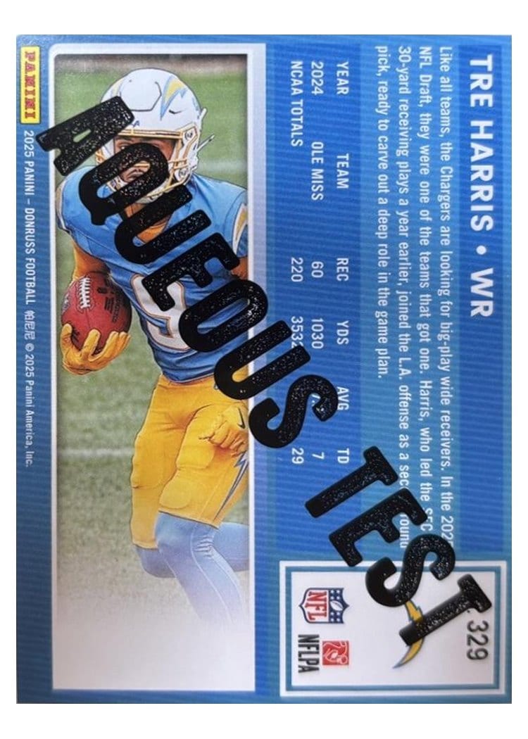 2025 Donruss Base Set Tre Harris #329 card