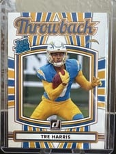 2025 Donruss Rated Rookie Throwback Tre Harris #34