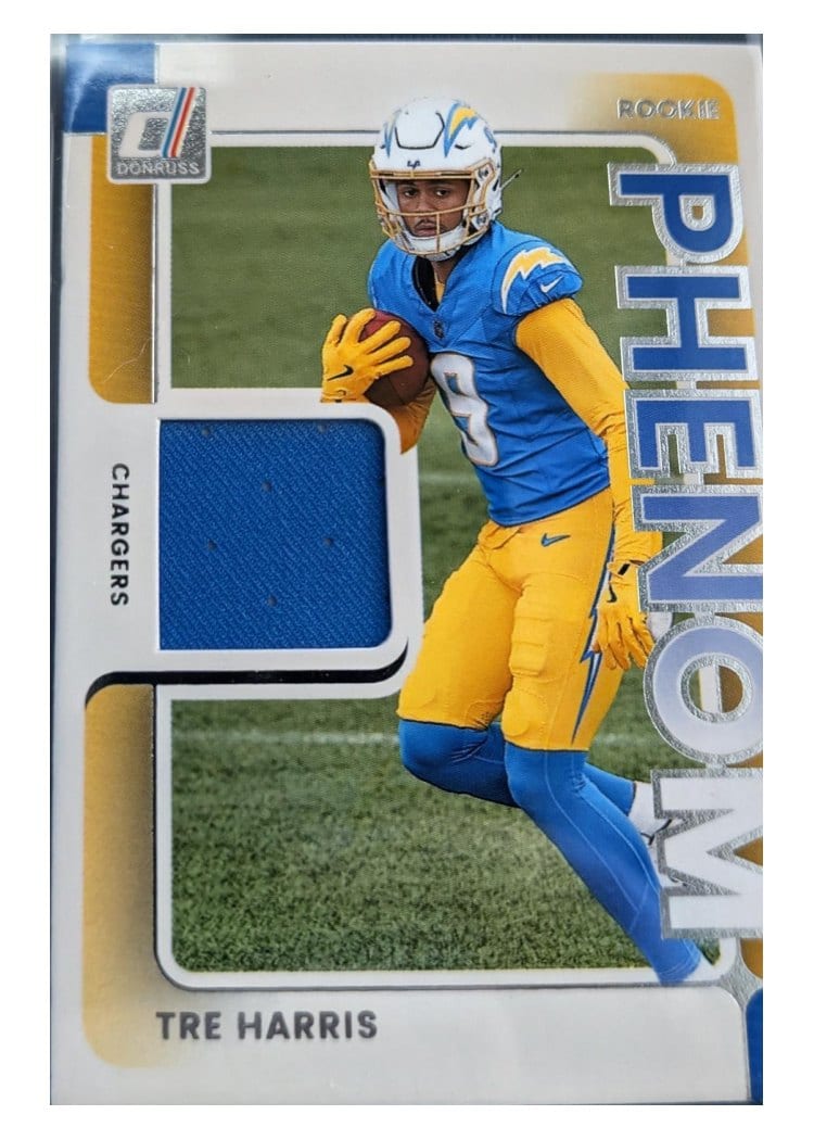 2025 Donruss Rookie Phenom Jerseys Tre Harris #RPJ-THS card