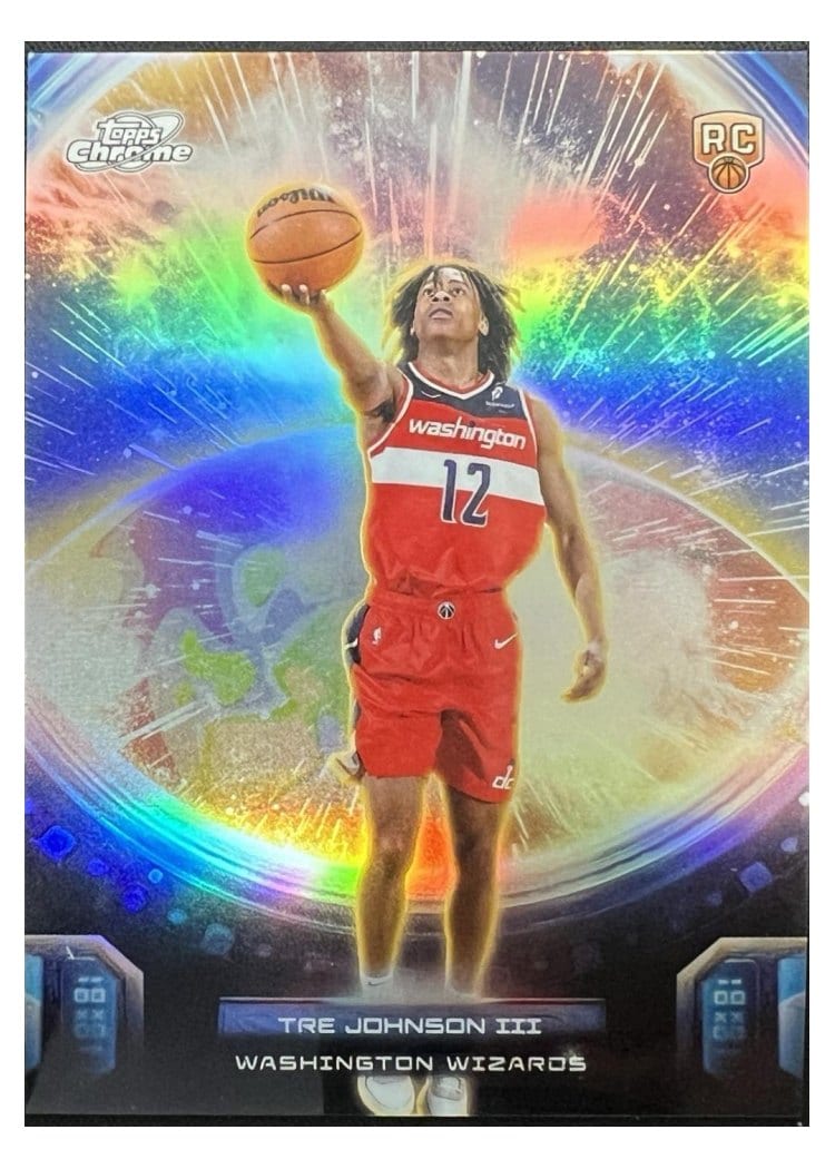 2025-26 Topps Cosmic Chrome Re-Entry Tre Johnson III #REE-26 card