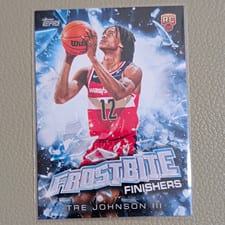 2025-26 Topps Holiday Frostbite Finishers Tre Johnson III #FF-TJ card