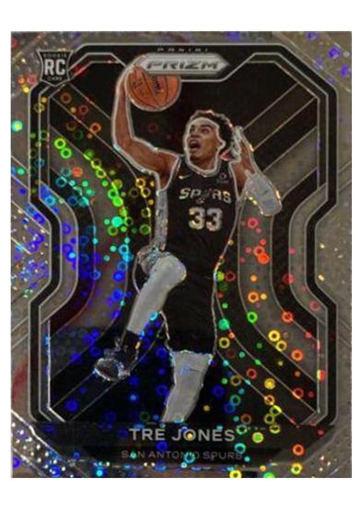2020-21 Panini Prizm Base Set Tre Jones Fast Break Prizm #291 card