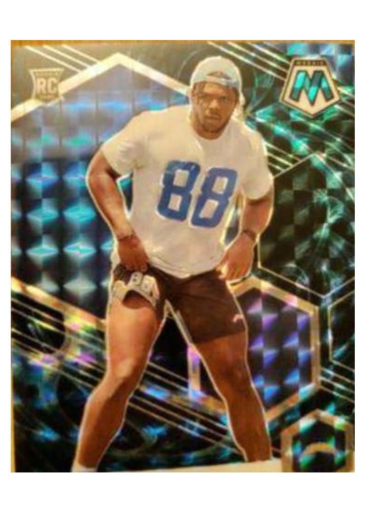 2021 Panini Mosaic Base Set Tre' McKitty #386 card