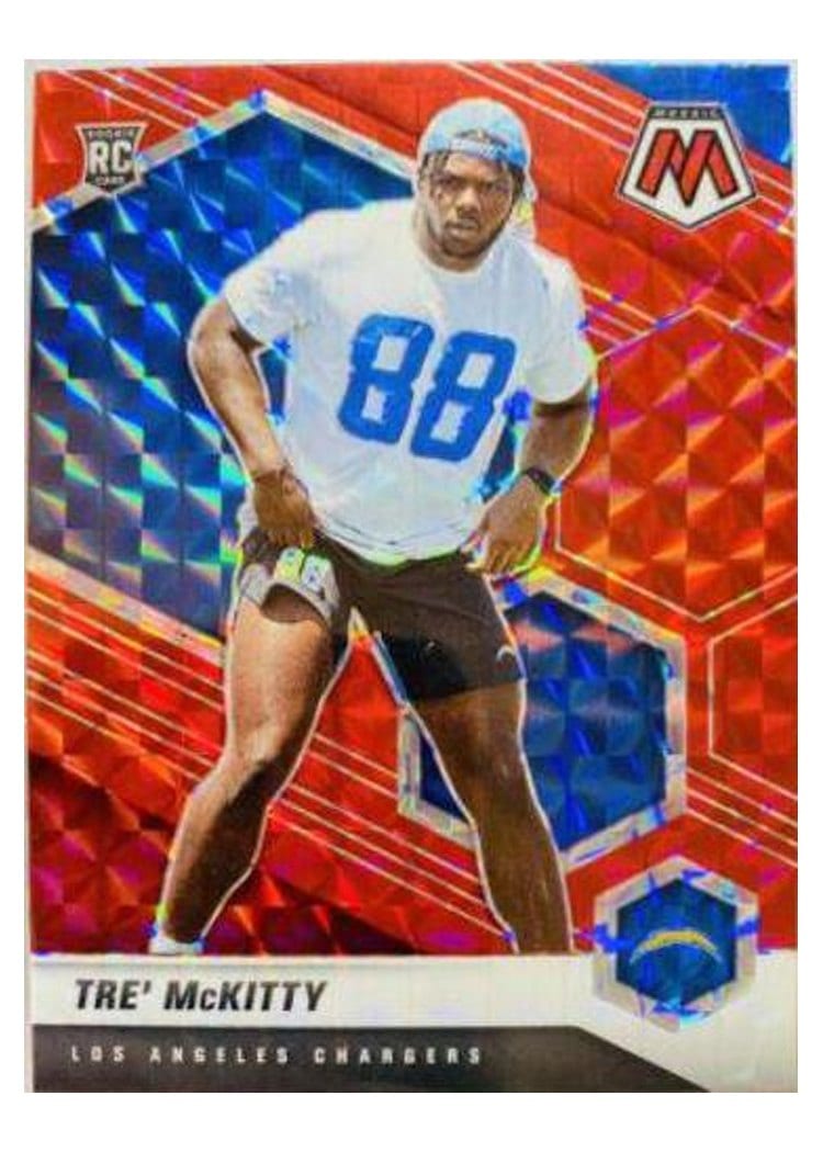 2021 Panini Mosaic Base Set Tre' McKitty Red Mosaic #386 card