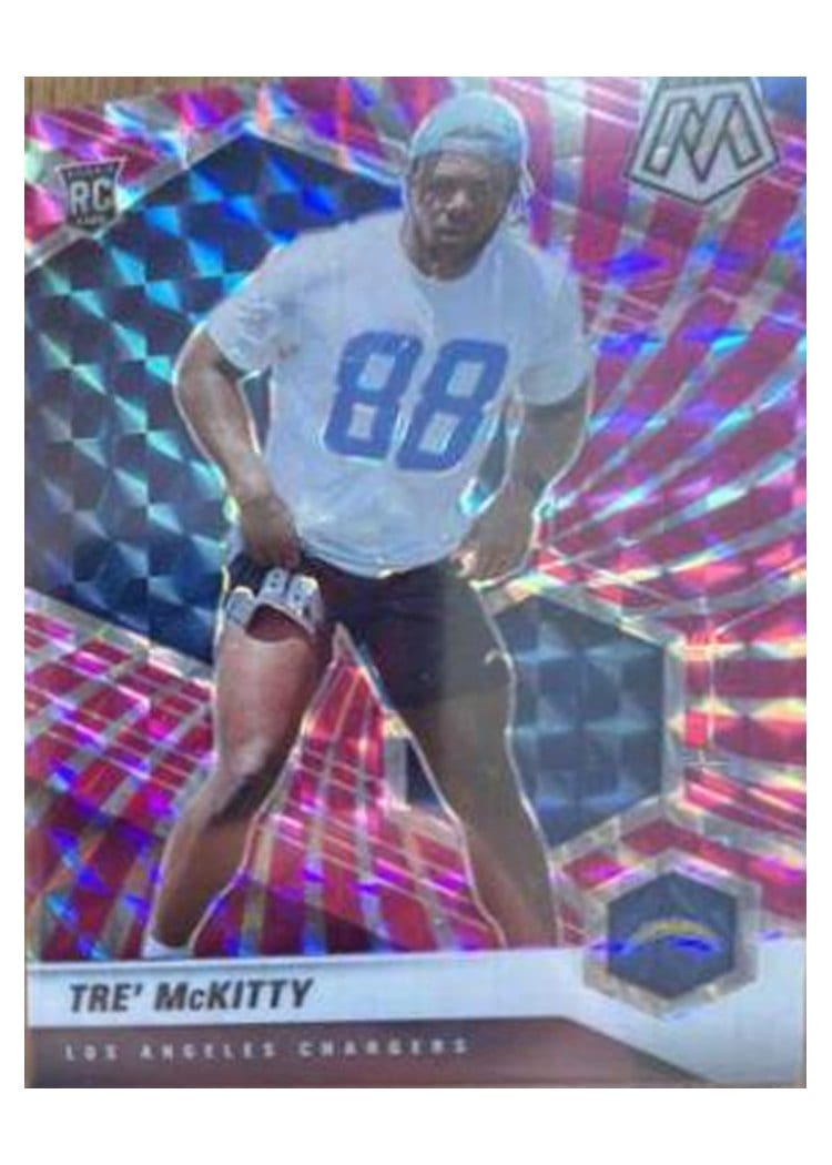 2021 Panini Mosaic Base Set Tre' McKitty #386 card