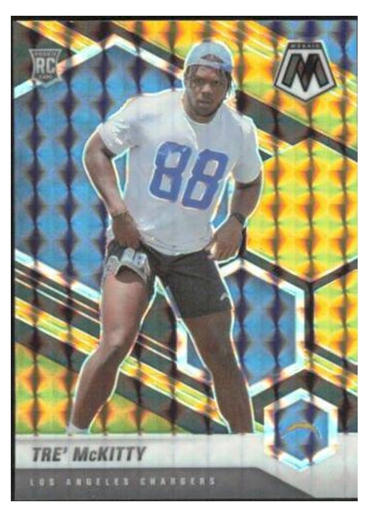 2021 Panini Mosaic Base Set Tre' McKitty #386 card