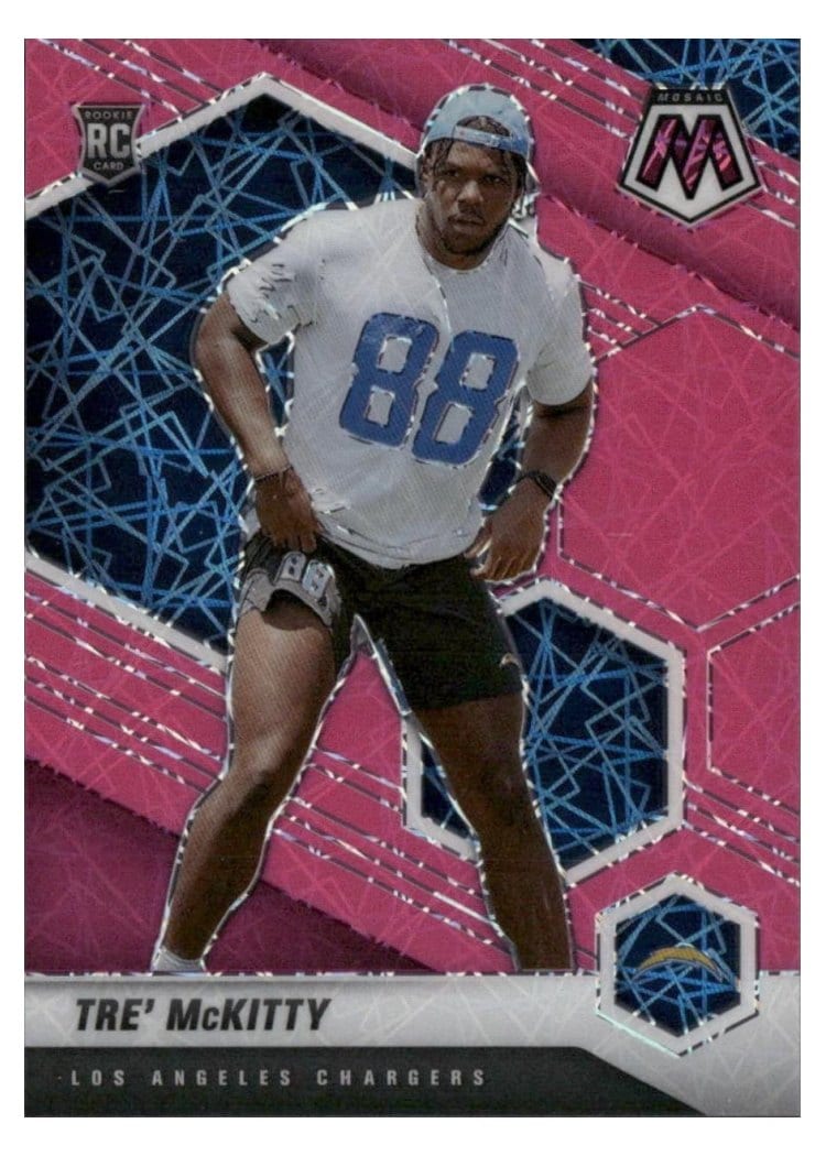 2021 Panini Mosaic Base Set Tre' McKitty #386 card