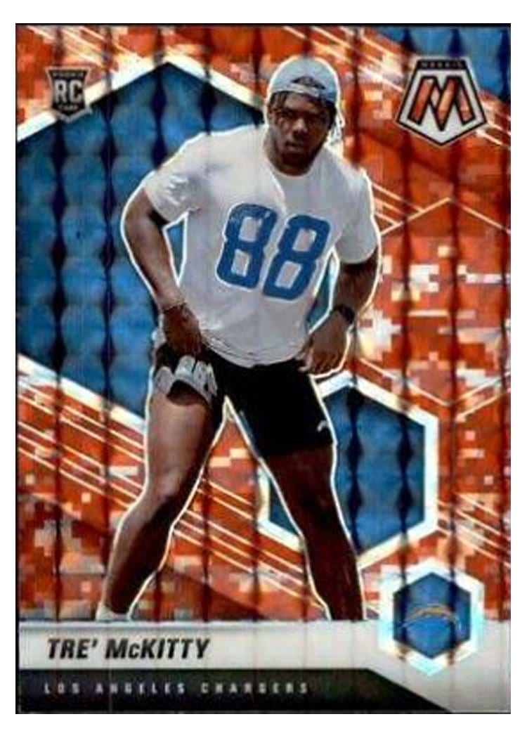 2021 Panini Mosaic Base Set Tre' McKitty Camo Red Mosaic #386 card