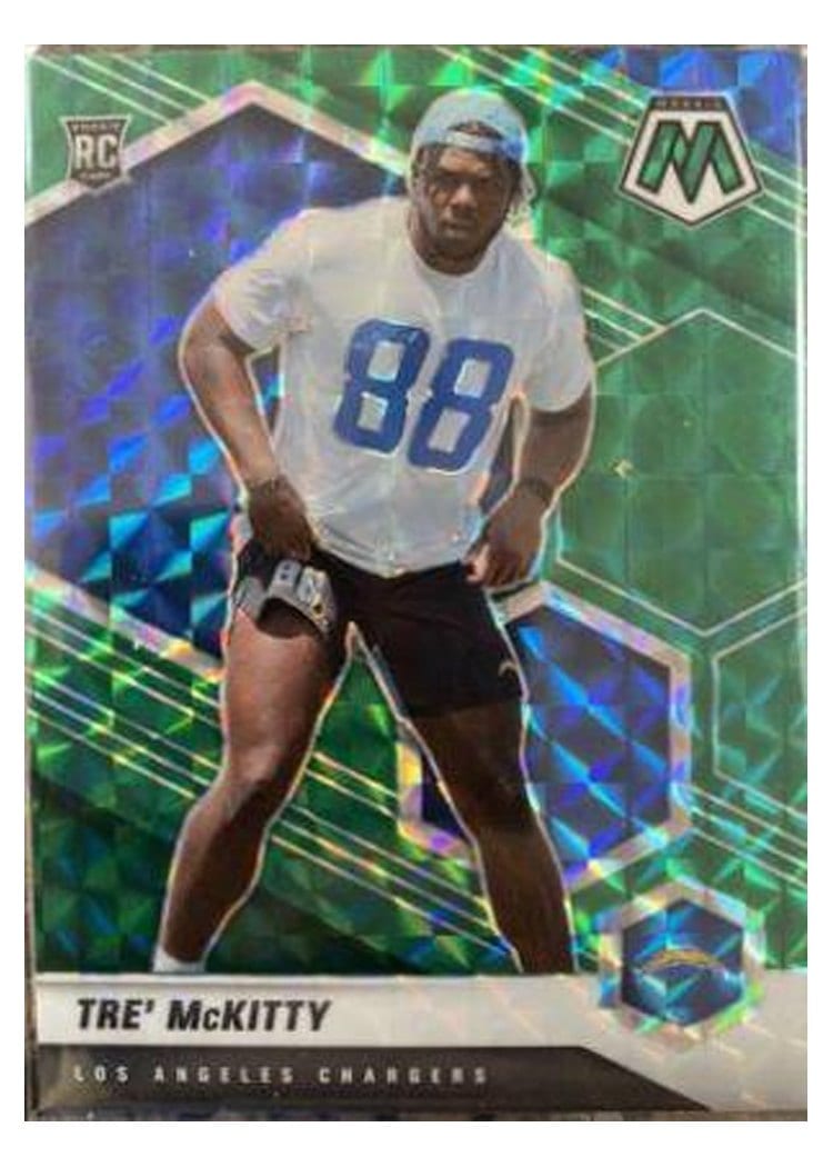 2021 Panini Mosaic Base Set Tre' McKitty Green Mosaic #386 card