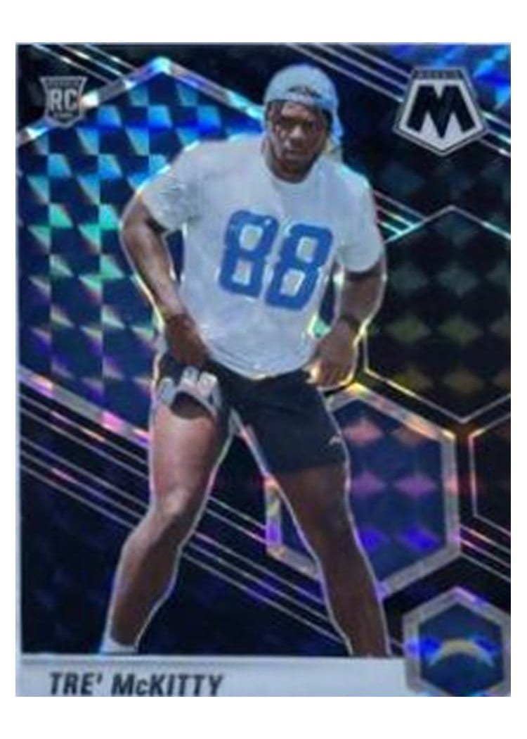2021 Panini Mosaic Base Set Tre' McKitty #386 card