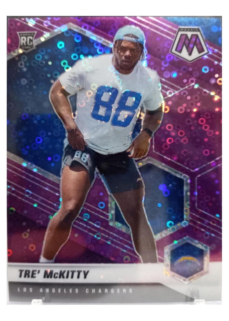 2021 Panini Mosaic Base Set Tre' McKitty #386 card