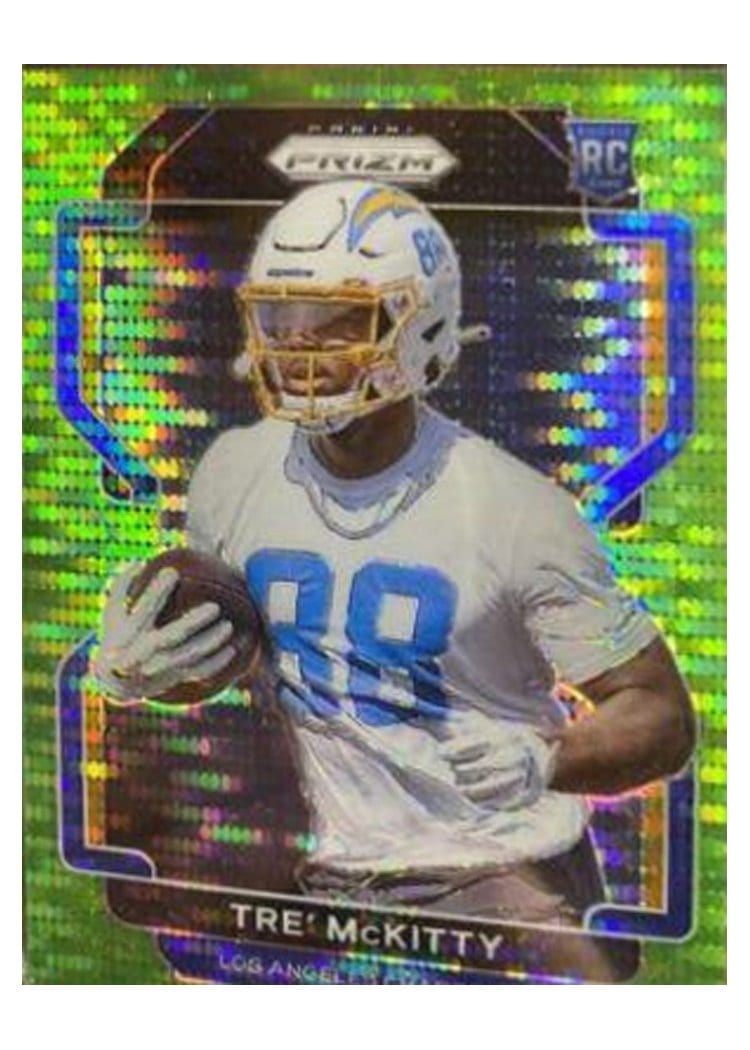 2021 Panini Prizm Base Set Tre' McKitty Green Prizm #416 card