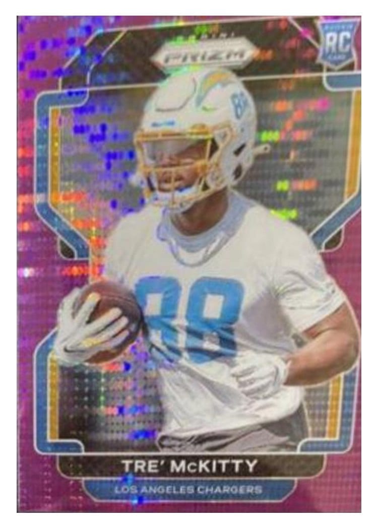 2021 Panini Prizm Base Set Tre' McKitty Purple Pulsar Prizm #416 card