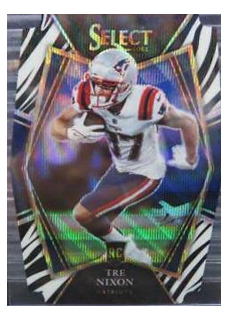 2021 Panini Select Base Set Tre Nixon Zebra Die Cut #199 card