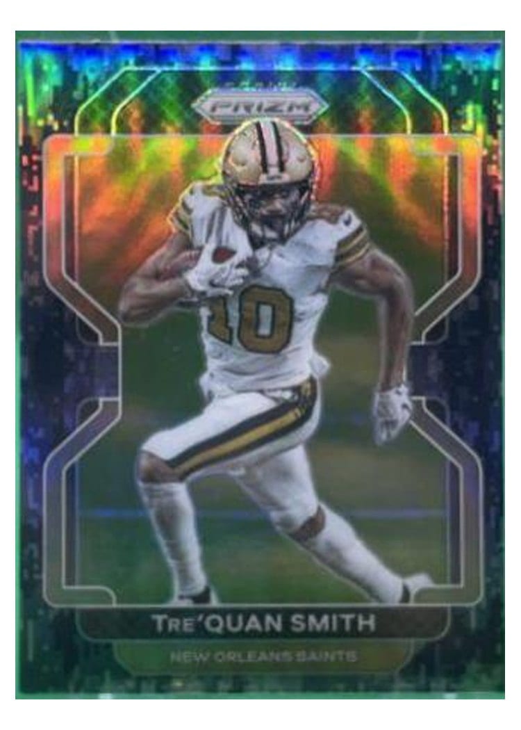 2021 Panini Prizm Base Set Tre'Quan Smith Navy Camo Prizm #302 card