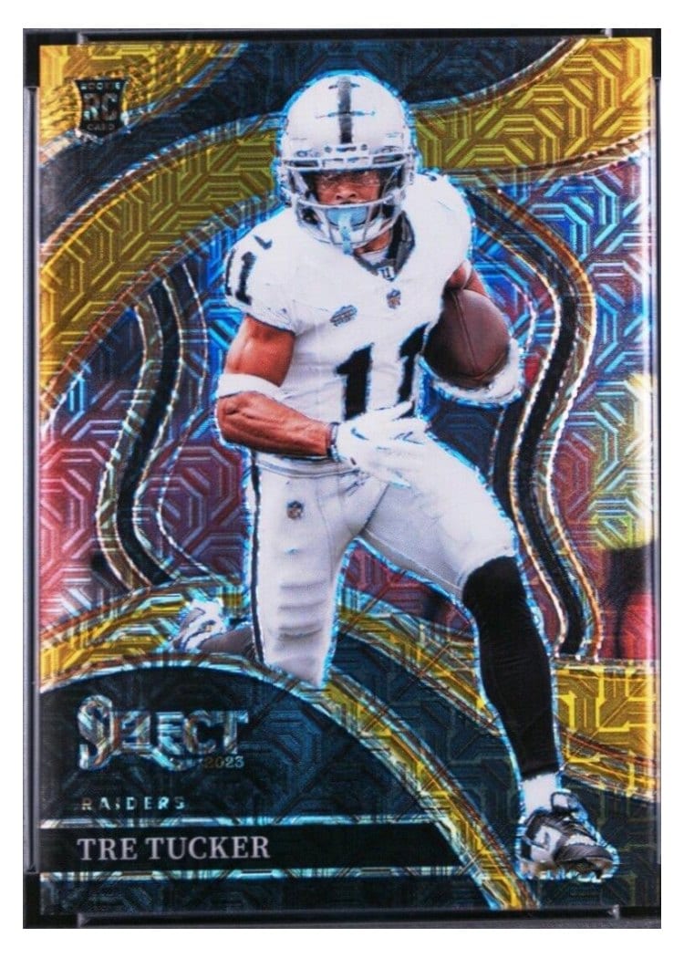 2023 Panini Select Base Set Tre Tucker Gold Prizm #214 card