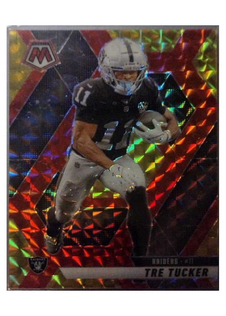 2025 Panini Mosaic Base Set Tre Tucker Choice Red #218 card