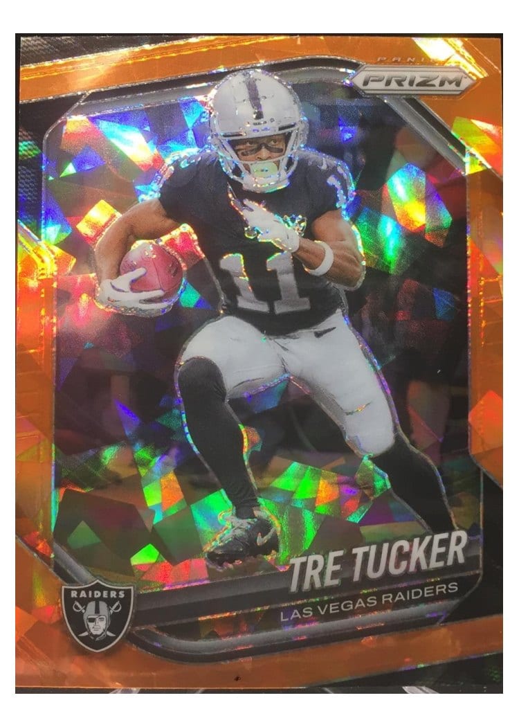 2025 Panini Prizm Base Set Tre Tucker Orange Ice #162 card