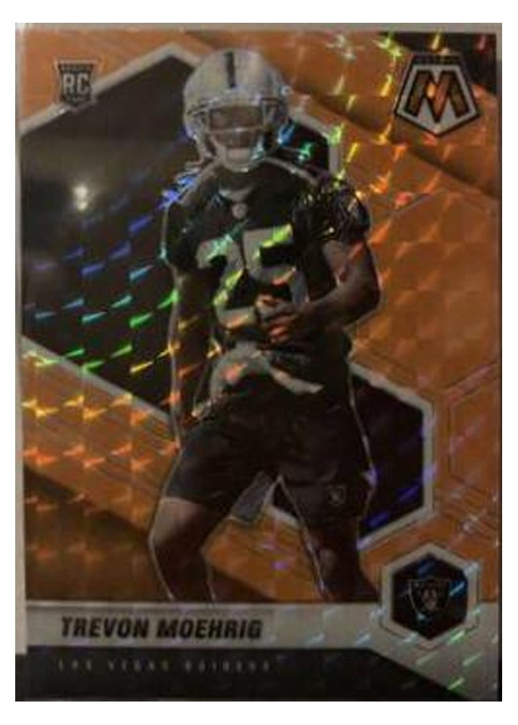 2021 Panini Mosaic Base Set Tre'von Moehrig Orange Fluorescent #383 card