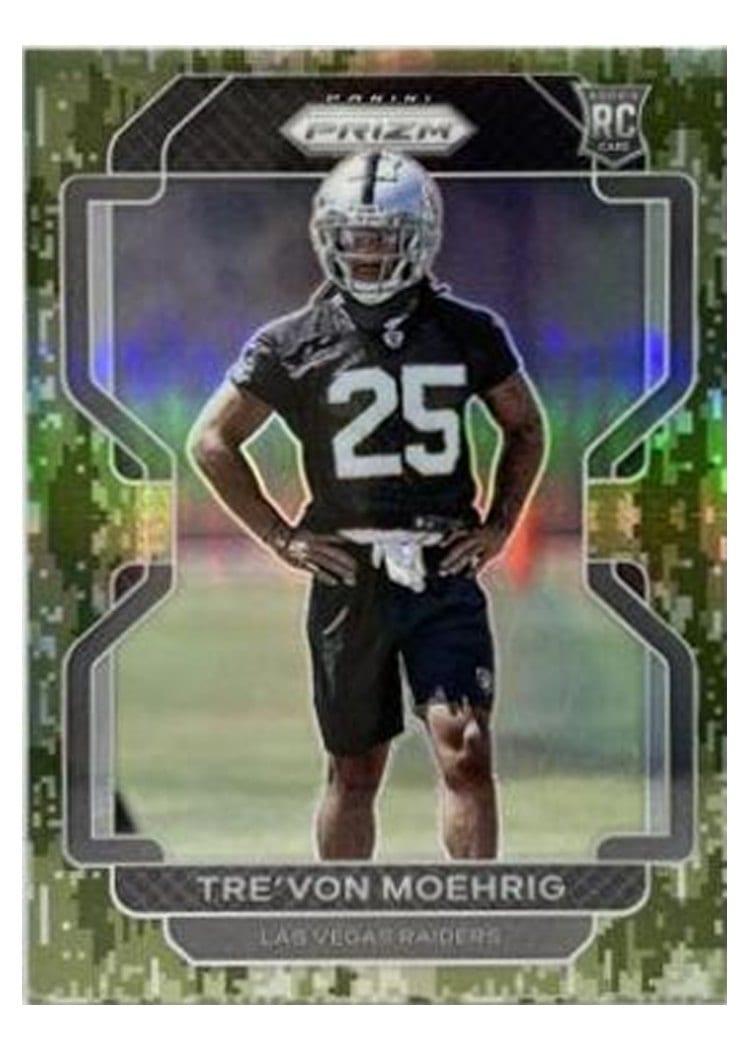 2021 Panini Prizm Base Set Tre'von Moehrig #393 card