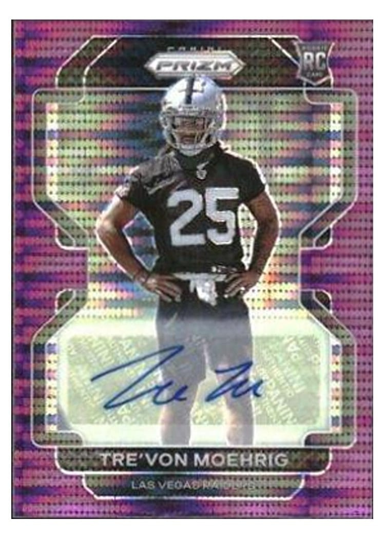 2021 Panini Prizm Base Set Tre'von Moehrig #393 card
