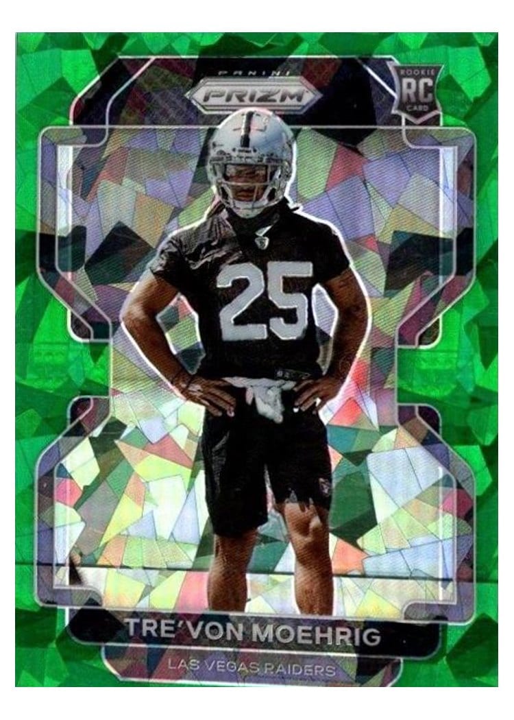 2021 Panini Prizm Base Set Tre'von Moehrig #393 card