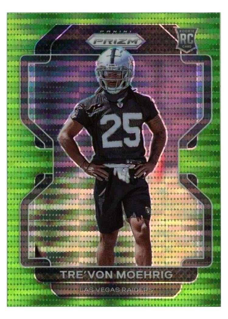 2021 Panini Prizm Base Set Tre'von Moehrig #393 card