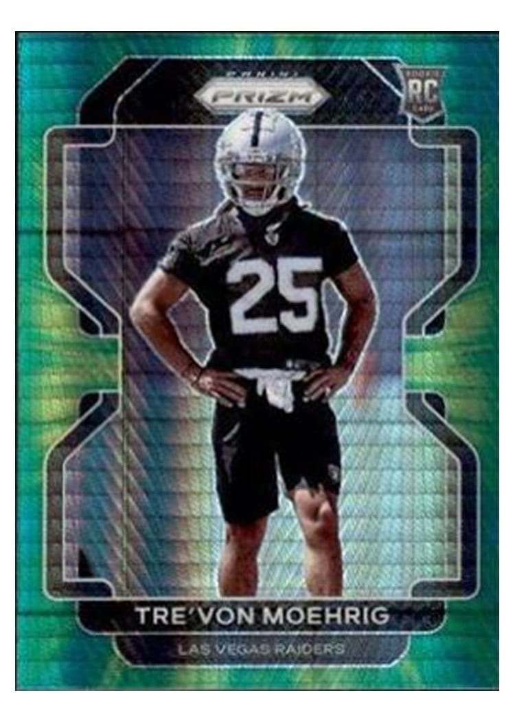 2021 Panini Prizm Base Set Tre'von Moehrig #393 card