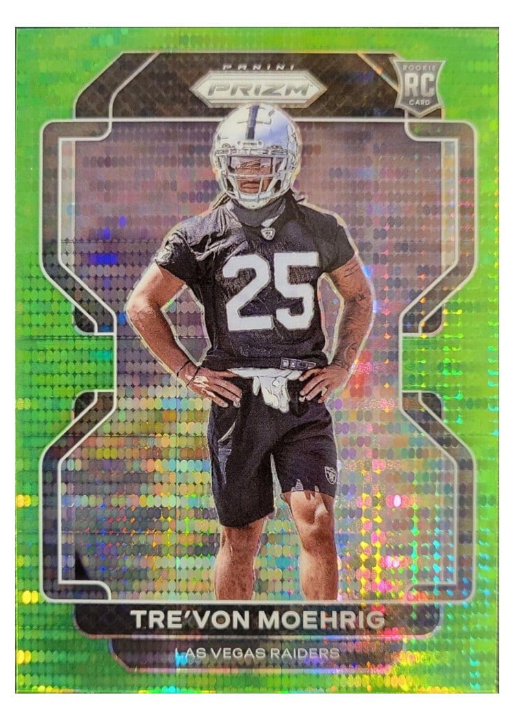 2021 Panini Prizm Base Set Tre'von Moehrig #393 card