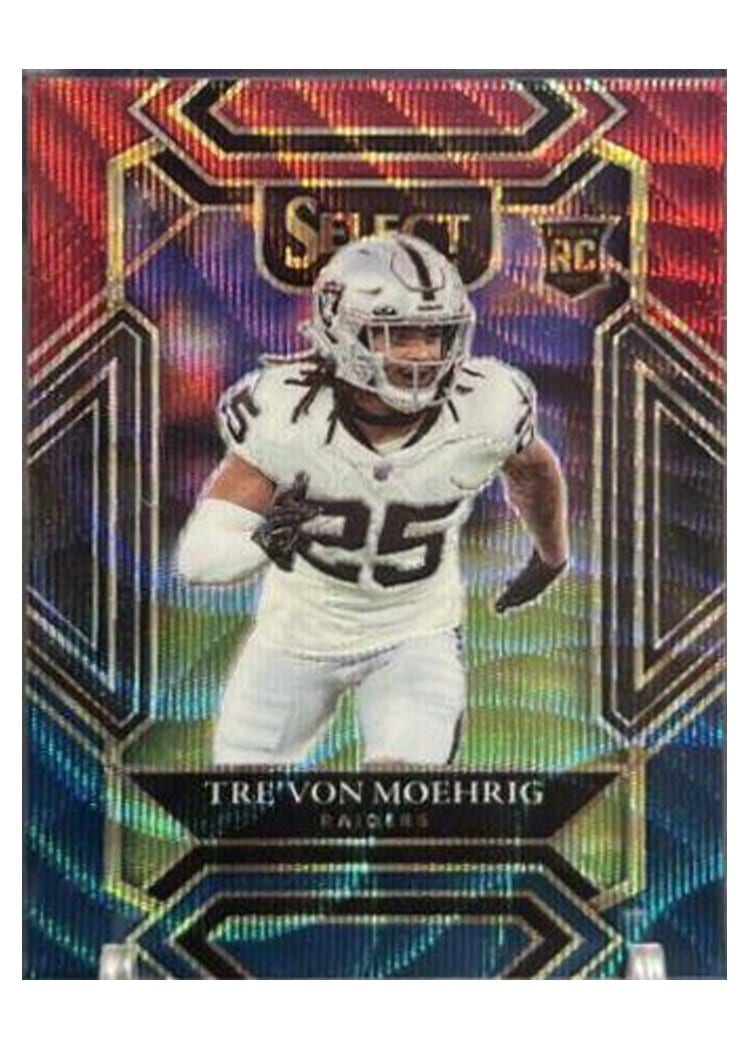 2021 Panini Select Base Set Tre'von Moehrig Tri Color #290 card